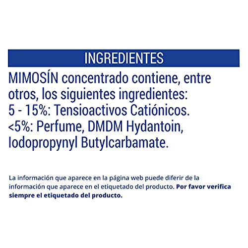Mimosin Suavizante Concentrado Aloe Vera 78+11 lavados - Pack de 8