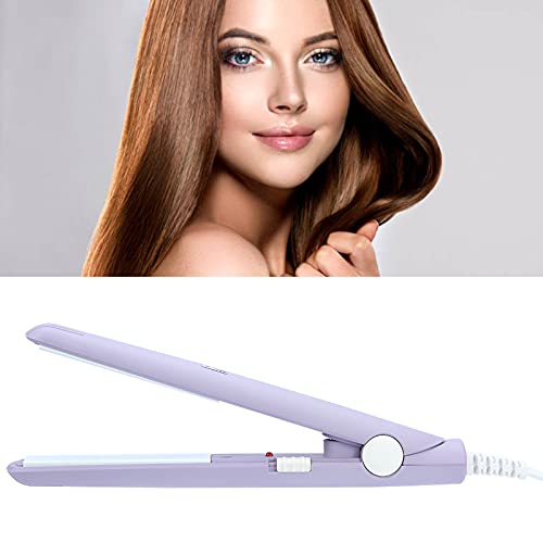 Mini Plancha de Pelo Portátil, 2 en 1 Pinza Cerámica Rizador Peluqueria Planchas Turmalina para Cabello Rizador para Rizar para Cabello ambos de Seco Húmedo