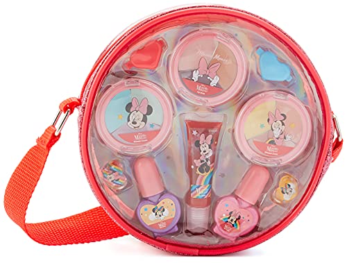 Minnie Mouse Beauty Fashion Bag - Bolso de Maquillaje - Set de Maquillaje para Niñas - Maquillaje Minnie Mouse - Neceser Maquillaje, Selección de Productos Seguros en un Bolso Fashion