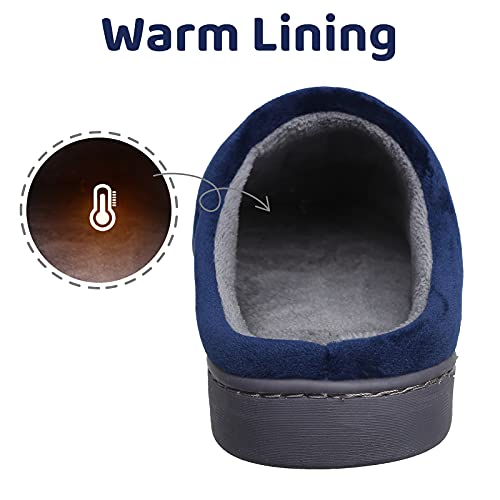 Mishansha Zapatillas de Estar en Casa Hombre Mujer Pantuflas Calentitas Cómodas Zapatillas de Casa Invierno Ligeras Antideslizante con Dibujos Animados (Egeo Azul, 39/40 EU = 40/41 CN)