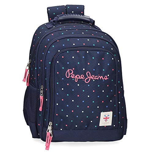 Mochila Pepe Jeans Molly, Azul, 28x38x13 cm