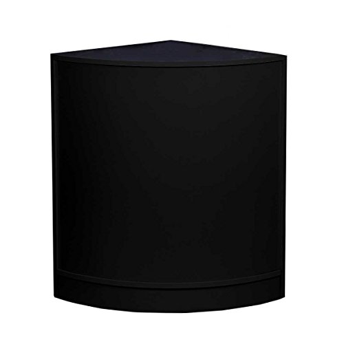 MonsterShop - Gemini Set 3 Mostradores Mesas de Recepción mueble Oficina Mostradores Peluqueria Comercial Expositor| Negro | 120cm (anchura) x 60cm (profundidad) x 90cm (altura)