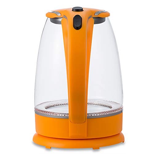 Monzana Hervidor de agua Naranja de moderna tecnología diseño e iluminación LED 1,7L max 2200W