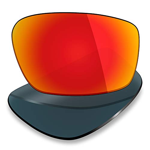 Mryok 4 pares de lentes polarizadas de repuesto para gafas de sol Oakley Straightlink – Stealth negro/rojo/azul/plateado titanio