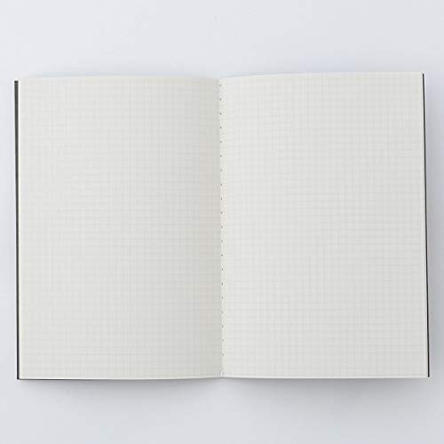 Muji Cuaderno de Papel Reciclado 10 Unidades, Graph, Color Gris, A5