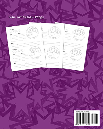 Nail Art Nails Design Ideas Sketch Book with Nail Template Pages: Brainstorm Cute Ideas for Nail Art and Plan Your Nail Art Design Projects