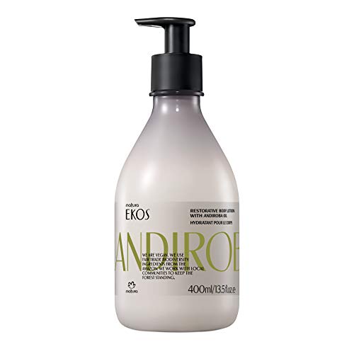 NATURA - Leche Hidratante Corporal Andiroba Natura Ekos - Firmeza e Hidratación Hasta 30 h - Para Pieles Secas y Deshidratadas - Absorción Rápida - 100% Vegano - Cruelty Free - 400 ml