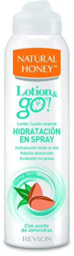 Natural Honey Loción Corporal en Spray Lotion&Go! Hidratación 200ml, Paquete de 6, Total 1200 ml