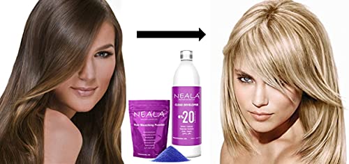 NEALA oxidante 30 vol 9% enriquecida y perfumada - Crema oxigenada, emulsión activadora de tinte y decoloración para el cabello, 1 litro