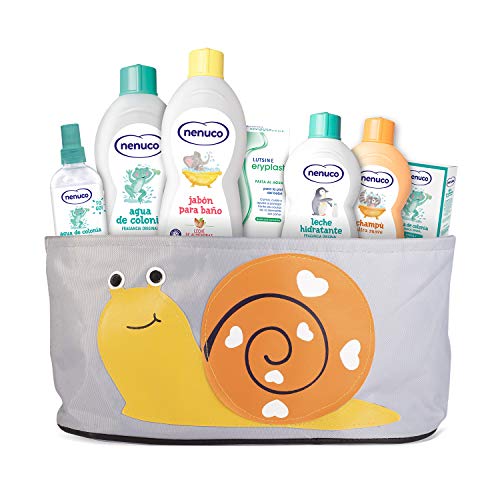 Nenuco Canastilla Regalo Bebé Recién Nacido Set Higiene Con Colonia, Jabón de Baño, Leche Hidratante, Champú, Pasta al Agua Eryplast y Cesta 2950 g