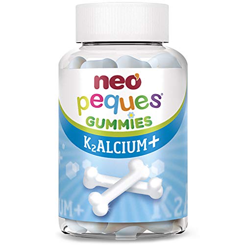 NEO PEQUES | Gummies Kalcium + | 30 Gominolas | Con Calcio y Vitaminas K2 y D3 | Favorecen la Absorción de Calcio | Caramelos Masticables para Niños | Sabor Yogur