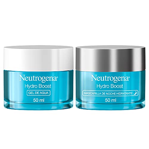 Neutrogena Hydro Boost Rutina de la Crema de Día y Noche, Hyaluronic Acid and Botanical Trehalose, Pack de 2 x 50 ml