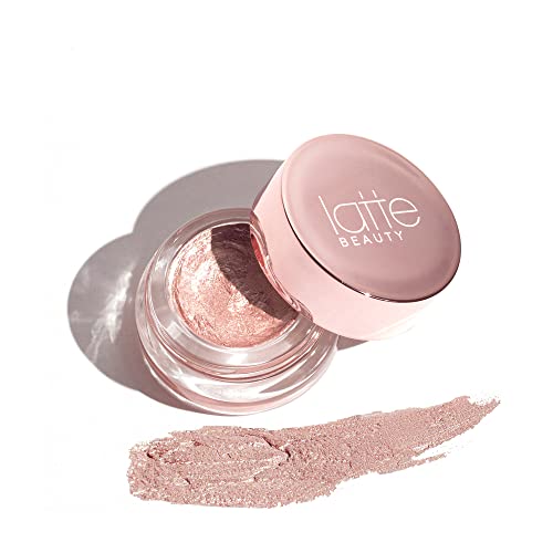 New Sombra de ojos en crema - Maquillaje profesional para pieles jóvenes y maduras, de larga duración, sin crueldad, aspecto brillante- Juegos de maquillaje Latte Beauty (Bliss Shade)