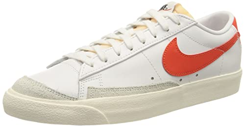 Nike Blazer Low 77 Vintage, Zapatillas de básquetbol Hombre, White Orange, 42 EU