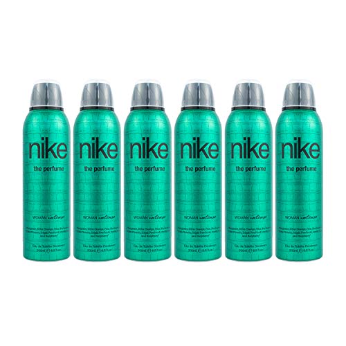 NIKE - The Perfume Intense, Desodorante Antitranspirante en Spray, para Mujer, Pack de 6 x 200 ml