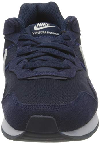 NIKE Venture Runner, Zapatillas Hombre, Azul (Midnight Navy/Midnight Navy/White), 43 EU