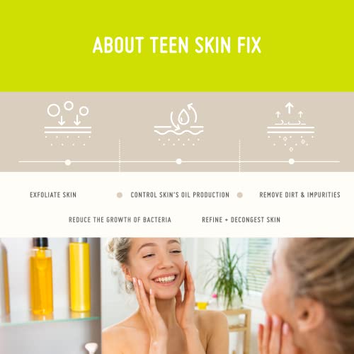 Nip + Fab Teen Skin Fix Zero Shine | Crema Facial Humectante con Niacinamida y Extracto de Wasabi Antioxidante | Crema Facial Matificante | Control del Sebo | Tratamiento Antiacné | 40 ml