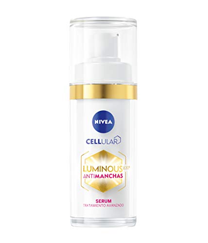 NIVEA Cellular LUMINOUS 630 Antimanchas Sérum Tratamiento Avanzado (1 x 30 ml), sérum facial con ácido hialurónico, sérum despigmentante para una piel más lisa y uniforme