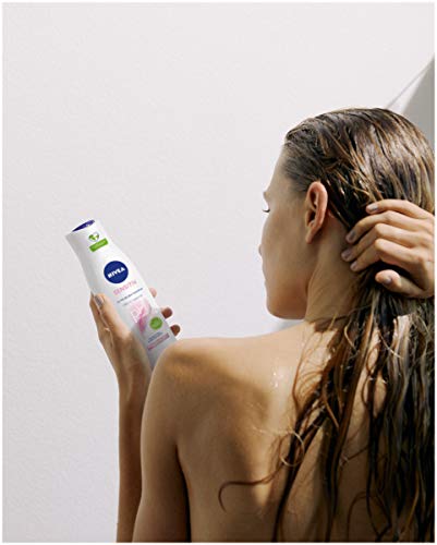 NIVEA Champú Sensible (250 ml), Champú Ultra Suave para el Cabello con Pro Vitamina B5, Champú Optimizado con pH para Cuero Cabelludo Sensible, Irritado y Seco