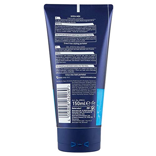 Nivea for Men - 6 unidades de gel Aqua para cabello con efecto mojado