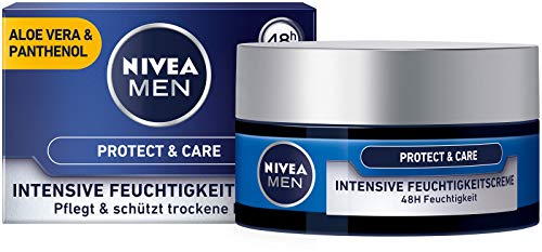 Nivea Men - Crema hidratante Protect & Care para el cuidado de la piel, con aloe vera y pantenol, protección frente a la piel seca, 50 ml