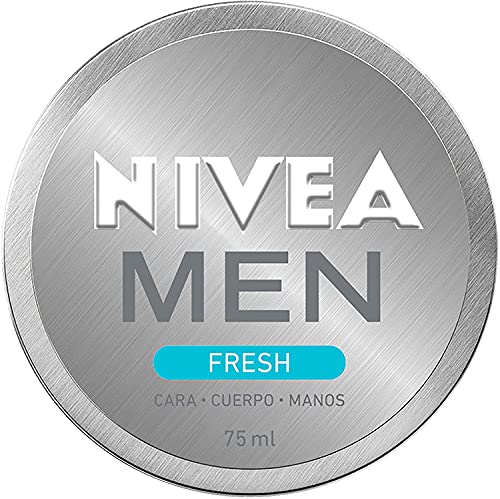 NIVEA MEN Fresh (1 x 75 ml), gel hidratante facial y corporal con menta acuática 100% natural, gel refrescante, ligero y no graso de rápida absorción