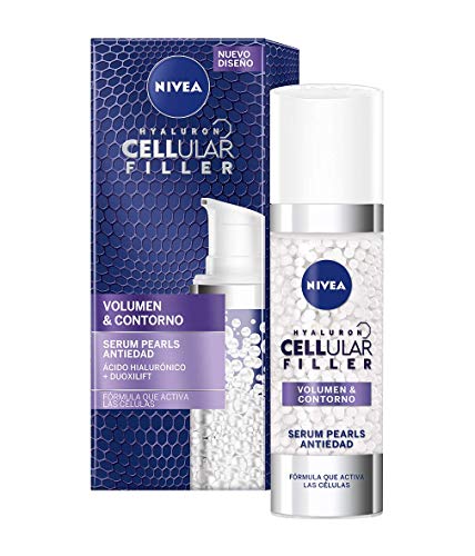 NIVEA Pack Hyaluron Cellular Filler Antiedad y Extra Firmeza, caja de regalo con crema antiedad de día (1 x 50 ml) y sérum facial antiarrugas (1 x 30 ml)