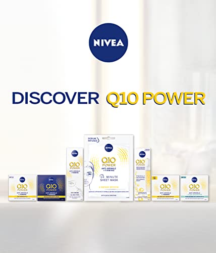 NIVEA Q10 Power Crema de ojos antienvejecimiento con poder reafirmante antiarrugas (15 ml), crema de ojos para líneas y arrugas y círculos oscuros, potente crema para debajo de los ojos