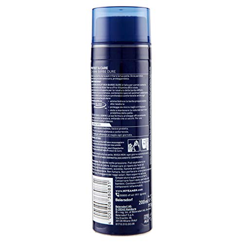 NIVEA Sch.barba barbe dure blu 200 ml. - Las espumas y cremas de afeitar