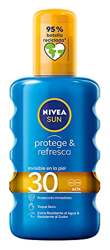 Nivea Sun Protege y Refresca FP30 Spray, Protección Solar Alta, 200ml