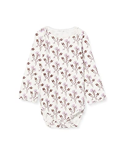 Noa Noa Miniature Baby Body,Long Sleeve Blusa, Impresión en Blanco, 18 Meses para Bebés