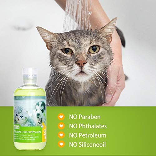 Nobleza Champú para Perros Gatos Piel Sensible y Atopica, Champú Cachorro y Gatito con Fragancia de Coco, Champú Perro Dermatitis y Anti olores |Sin Parabenos, Ftalatos o SLS |pH Adaptado| 250ml