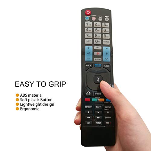 Nuevo Mando a Distancia el Control Remoto del para Varios TV LG LCD - No Se Requiere Configuración del Televisor Control Remoto Universal 42LW450U 42LW451C 42LW540U