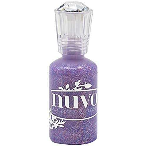 Nuvo Glitter Drops Plum, Ciruela Azúcar, talla única