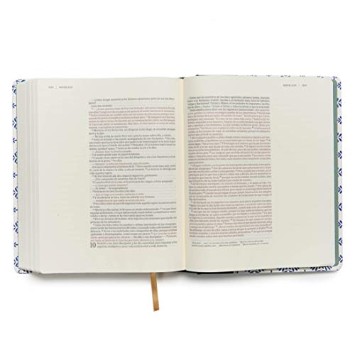 NVI Biblia de Apuntes blanco y azul símil piel: Nueva version internacional, blanco y azul símil piel / White and Blue LeatherTouch