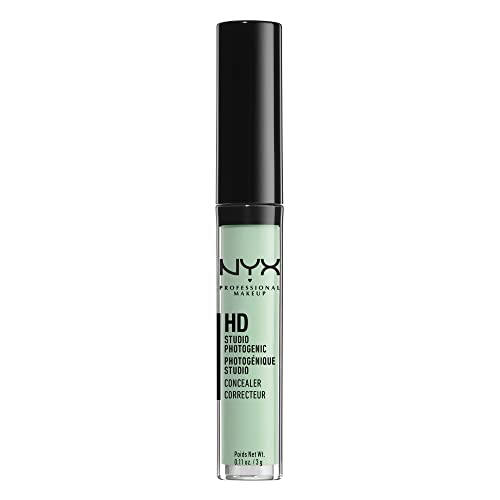 NYX Professional Makeup HD Photogenic Concealer Wand, Corrector para todo tipo de pieles, Cobertura media, Tono: Verde