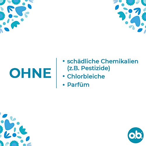 o.b. Tampón ProComfort Super, para días fuertes, máxima comodidad y protección fiable, 6 x 32 unidades, Blanco