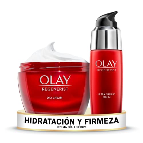 Olay Regenerist Crema Facial De Día + Sérum De Día Ultrarreafirmante, Fórmula Con Vitamina B3 Y Niacinamida, 24 H De Hidratación