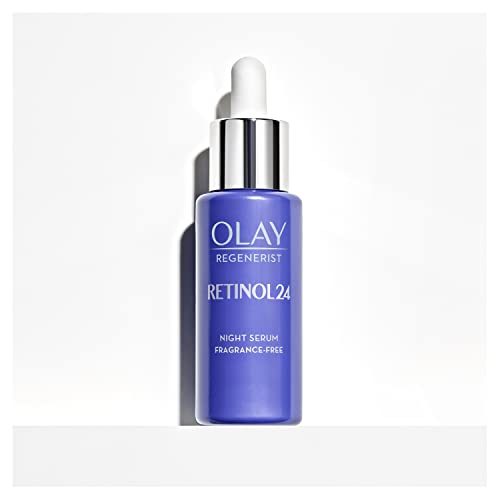 Olay Regenerist Crema Facial De Noche, Fórmula Con Vitamina B3 Y Niacinamida + Sérum de noche, Sérum retinol sin fragancia para una piel suave y radiante