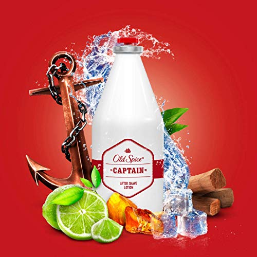 Old Spice Captain Loción Aftershave, PACK x 2, 100 ml