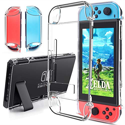 Onedream Funda Compatible para Nintendo Switch - Transparente TPU Premium Tecnología de Absorción de Golpes Carcasa Protector Accesorios