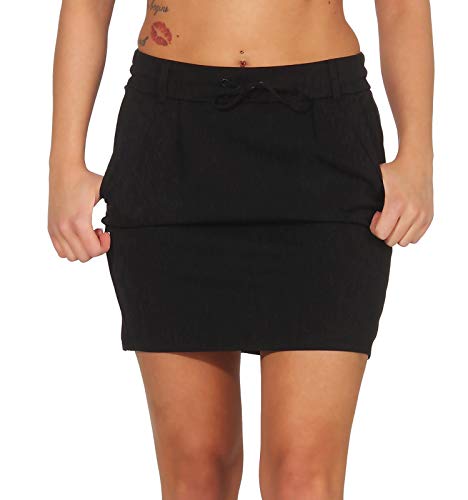 ONLY NOS Onlpoptrash Easy Skirt Pnt Noos Falda, Negro Black), 36 (Talla del fabricante: Small) para Mujer