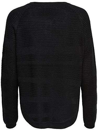 Only onlCAVIAR L/S Pullover KNT Noos Suéter, Negro (Black Black), 40 (Talla del Fabricante: Large) para Mujer