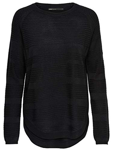 Only onlCAVIAR L/S Pullover KNT Noos Suéter, Negro (Black Black), 40 (Talla del Fabricante: Large) para Mujer