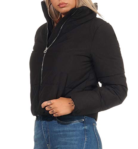 Only Onldolly Otw Noos-Chaqueta Corta Acolchada, Negro, XL para Mujer