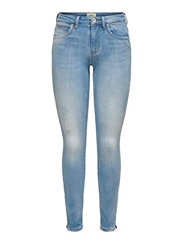 Only Onlkendell Life Re SK An Cre185063 Noos Vaqueros, Azul (Light Blue Denim Light Blue Denim), W27/L32 (Talla del Fabricante: 27) para Mujer