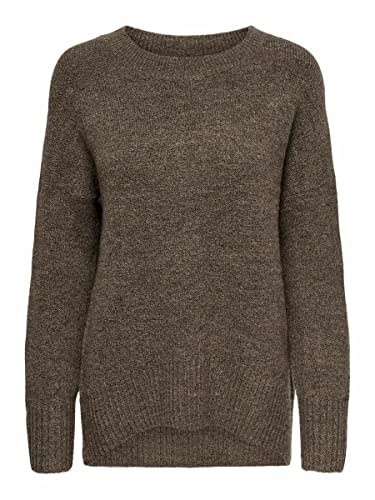 Only Onlnanjing Knt Noos-Jersey (Talla L/S) Suéter, Major Brown, S para Mujer