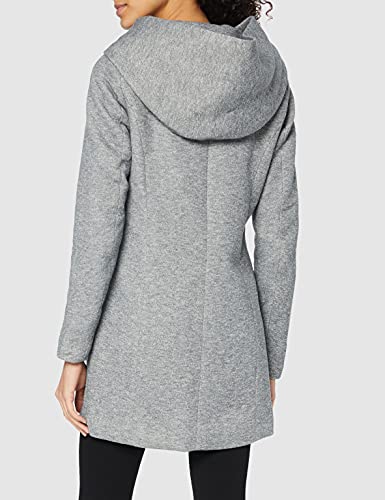 Only Onlsedona Light Coat Otw Noos Chaqueta, Dark Grey Melange, M para Mujer