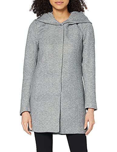 Only Onlsedona Light Coat Otw Noos Chaqueta, Dark Grey Melange, S para Mujer