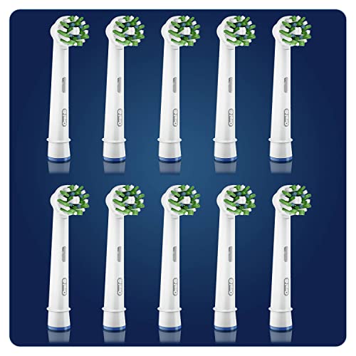 Oral-B CrossAction Recambios Cepillo de Dientes Eléctrico, Pack de 10 Cabezales, Envase Reciclable, Apto para Tamaño Del Buzón